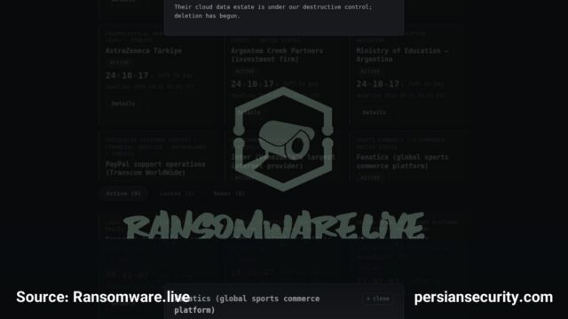 حمله باج‌افزاری به پلتفرم Fanatics و تهدید به تخریب داده‌های ابری