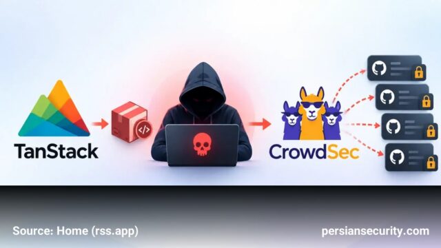 سرقت ۱۷۰ مخزن خصوصی CrowdSec در پی حمله زنجیره تأمین TanStack