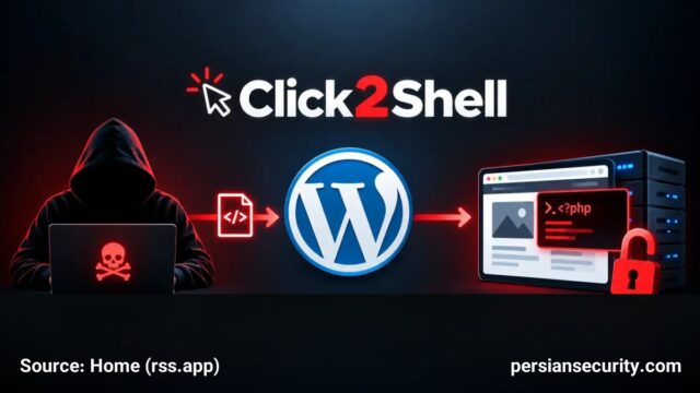 تحلیل آسیب‌پذیری Click2Shell در وردپرس: از نصب اجباری قالب تا اجرای کد PHP