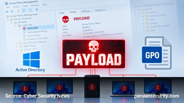 تحلیل حمله باج‌افزاری PAYLOAD: اختلال در دامنه ویندوز از طریق سوءاستفاده از GPO بدون رمزگذاری