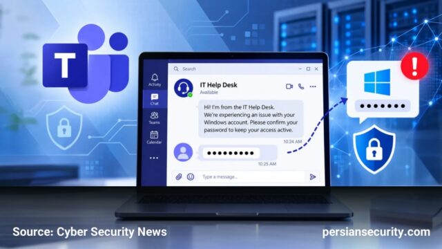 سوءاستفاده از Microsoft Teams برای جعل هویت پشتیبانی IT و سرقت گذرواژه‌های ویندوز