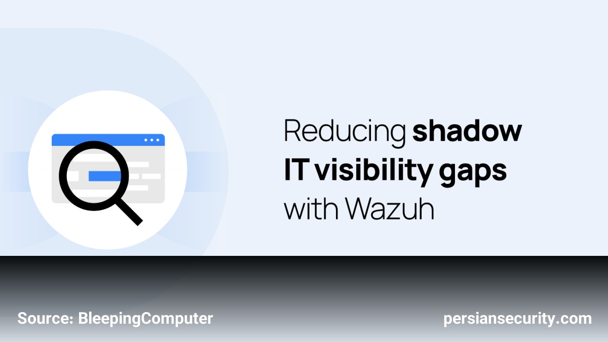کاهش شکاف‌های دیده‌بنی در Shadow IT با استفاده از Wazuh