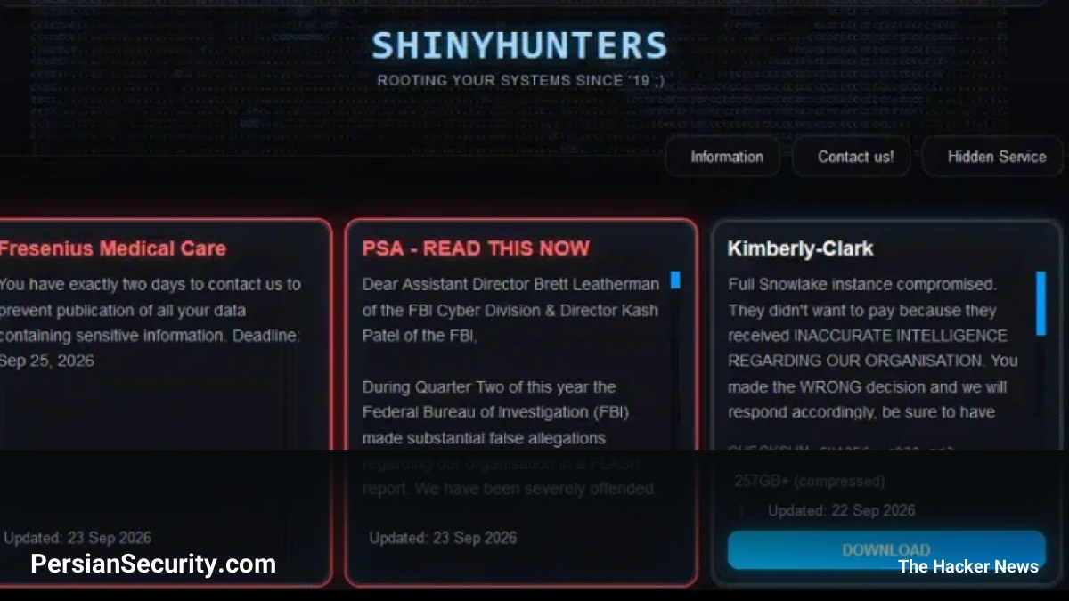 ادعای نفوذ به FBI توسط گروه ShinyHunters و سرقت داده‌های کارکنان