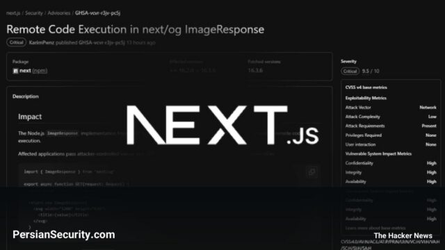 کشف آسیب‌پذیری بحرانی در Next.js؛ امکان اجرای کد روی سرور از طریق ImageResponse