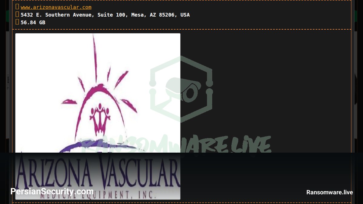 هدف قرار گرفتن شرکت تجهیزات پزشکی Arizona Vascular توسط گروه باج‌افزاری Dragonforce