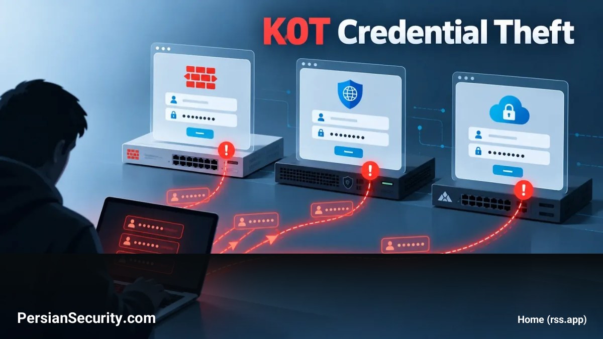 کمپین گسترده سرقت اعتبار توسط گروه k0t با هدف قرار دادن تجهیزات Fortinet و Palo Alto