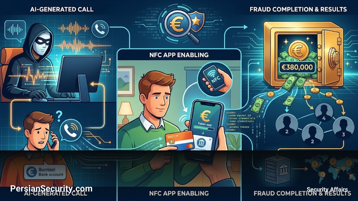 کلاهبرداری ۳۸۰ هزار یورویی با استفاده از تماس‌های صوتی هوش مصنوعی و تکنولوژی NFC