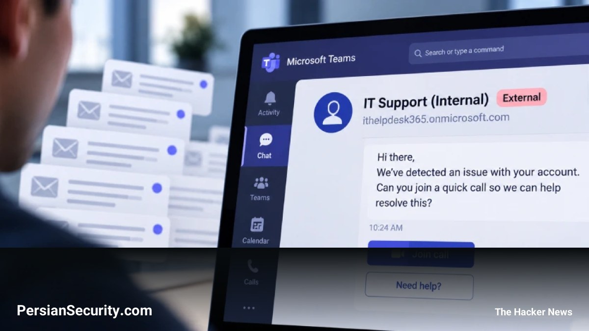 سوءاستفاده از Microsoft Teams برای کلاهبرداری‌های پشتیبانی IT و انتشار باج‌افزار