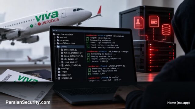 افشای سرور مهاجم: تحلیل ابزارهای مورد استفاده در نفوذ به زیرساخت‌های Viva Aerobus