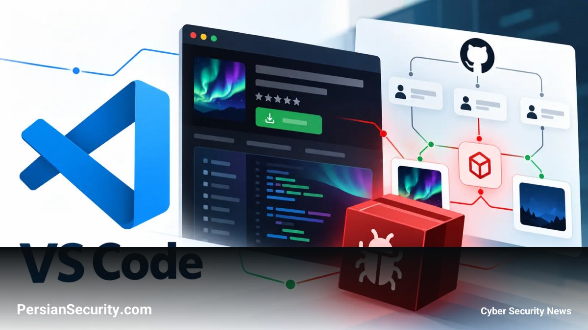حمله زنجیره تأمین GlassWorm از طریق تم‌های جعلی VS Code برای توزیع بدافزار