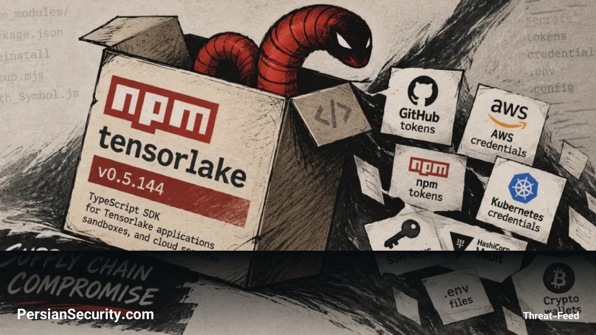 آلودگی بسته npm tensorlake و انتشار کرم سرقت اطلاعات Shai-Hulud