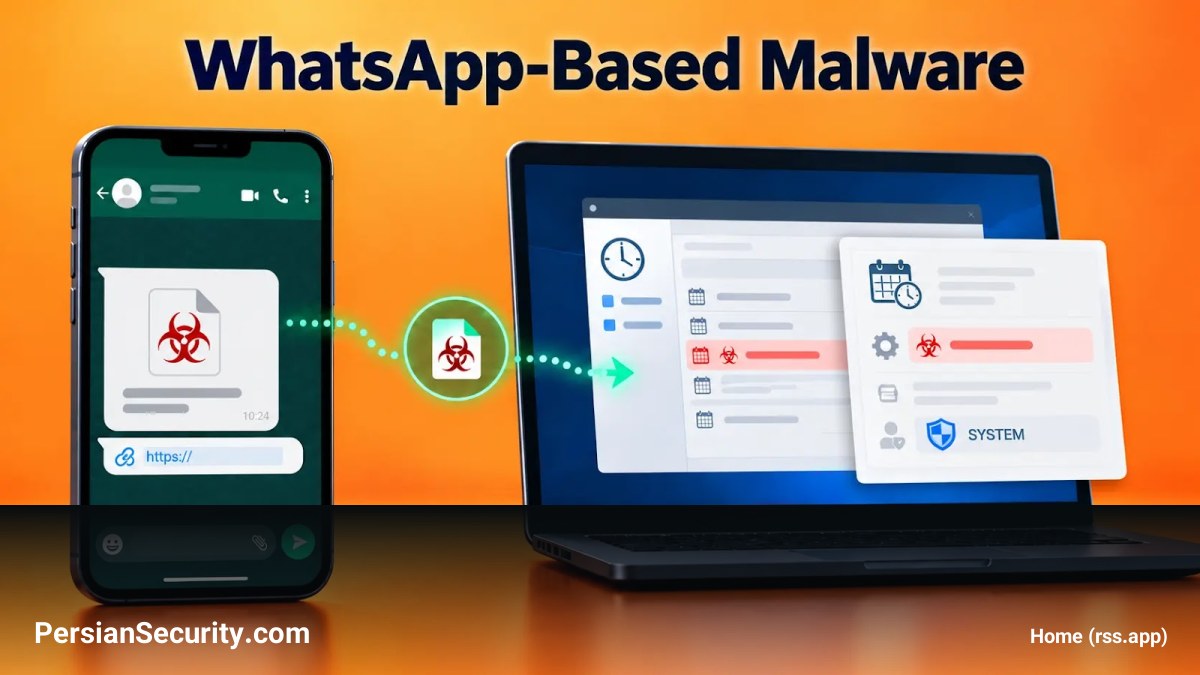 تحلیل زنجیره پیچیده بدافزار توزیع‌شده از واتس‌اپ: تزریق به Task Scheduler برای دستیابی به دسترسی SYSTEM