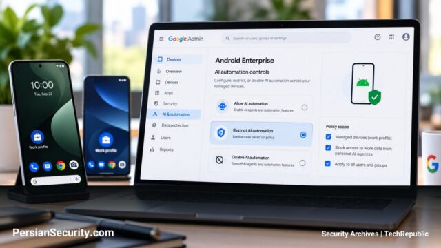 کنترل‌های جدید هوش مصنوعی در Android Enterprise: مدیریت دسترسی‌ها و امنیت داده‌های سازمانی