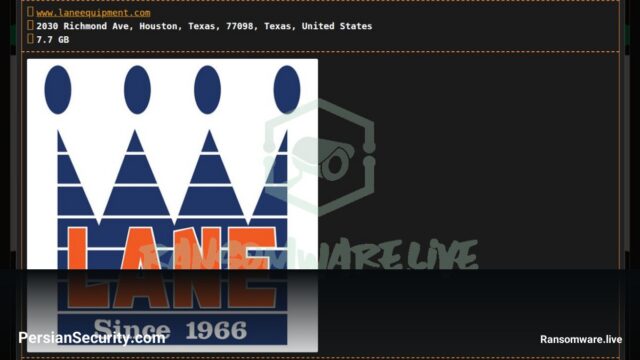 گروه باج‌افزار Dragonforce قربانی جدید خود را معرفی کرد: شرکت Lane Equipment