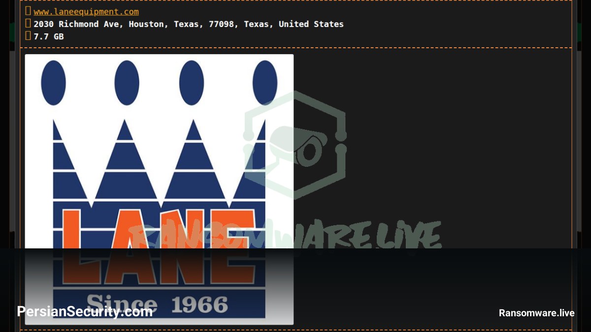 گروه باج‌افزار Dragonforce قربانی جدید خود را معرفی کرد: شرکت Lane Equipment