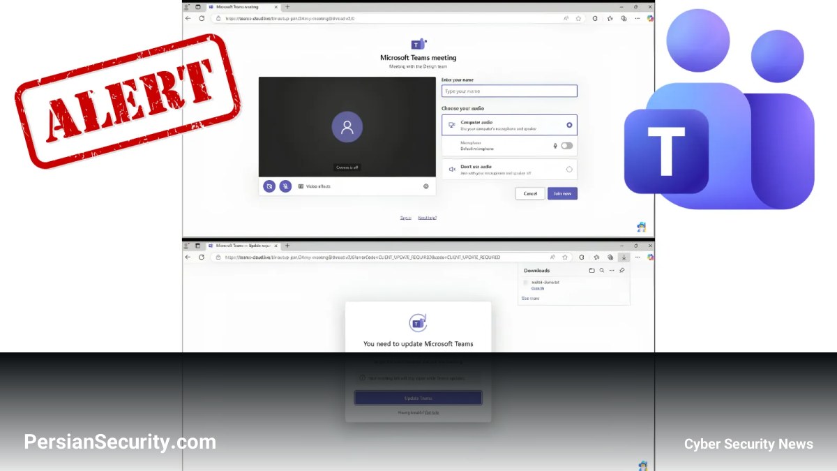 استفاده از دامنه‌های جعلی Microsoft Teams برای سرقت اعتبارنامه‌ها (Credentials)