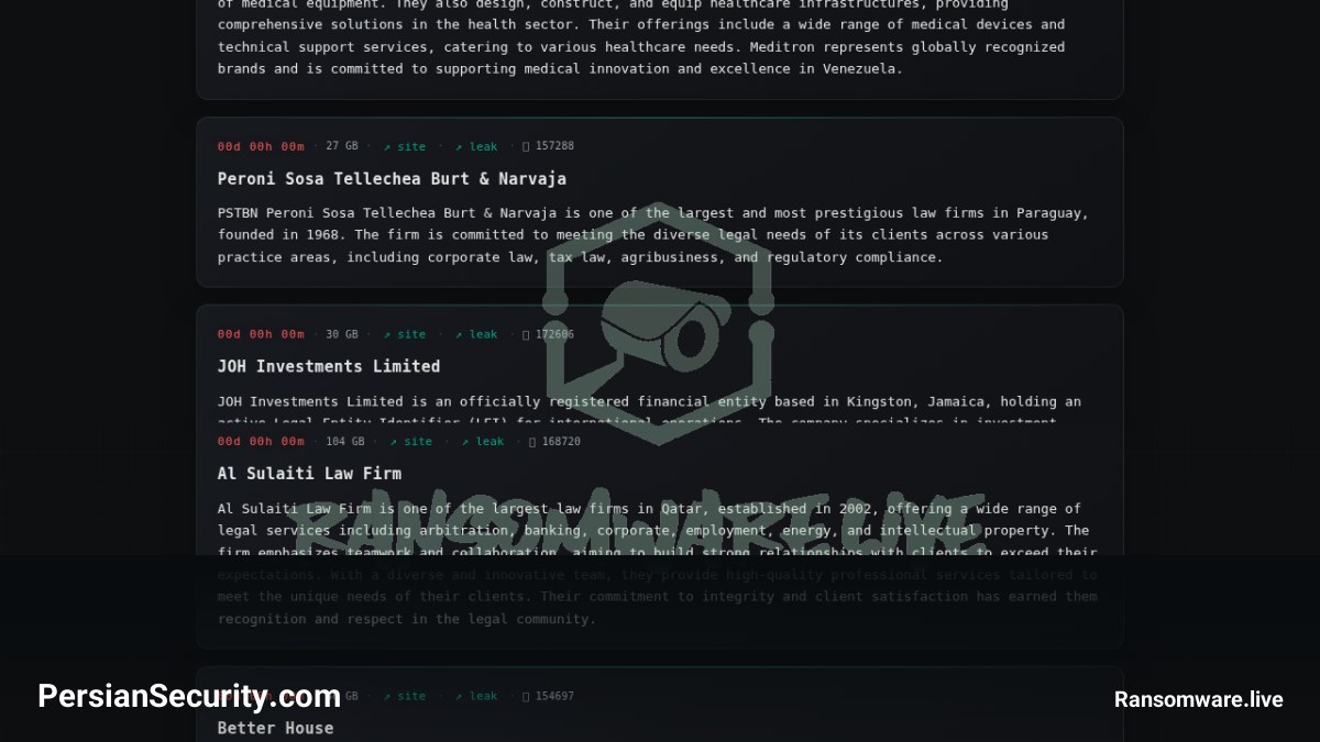 اعلام قربانی جدید توسط گروه Payload: حمله به شرکت BW Office World